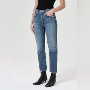 AGOLDE Riley Crop Jeans Silence Sz 25